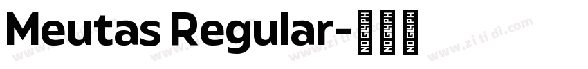 Meutas Regular字体转换